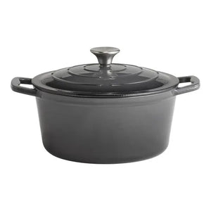 Grey Cooking Pot with Lid 25cm