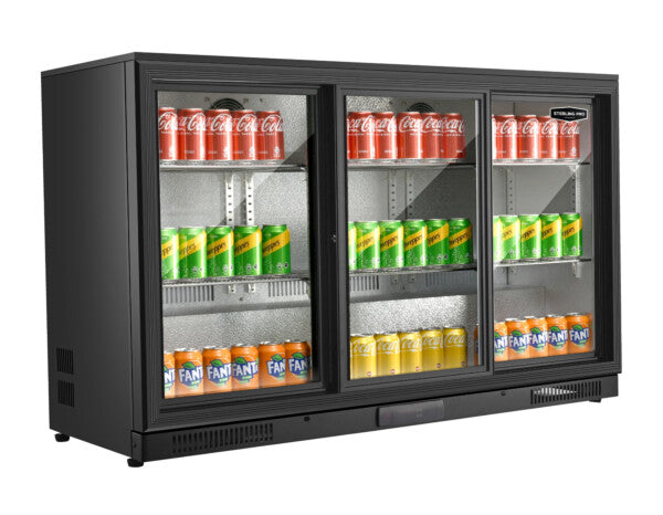 Undercounter Sliding Triple Door Bottle Cooler