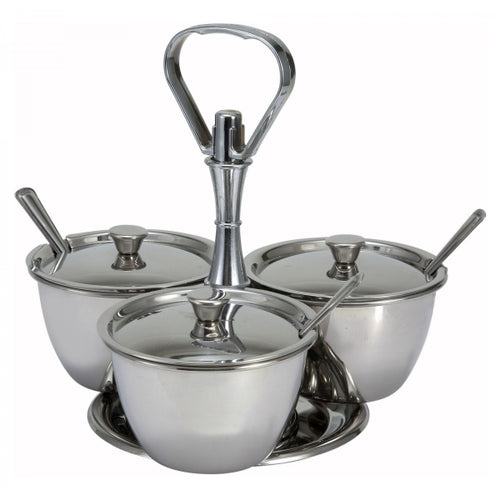 Stainless SteelRevolving Relish Server 3-Way