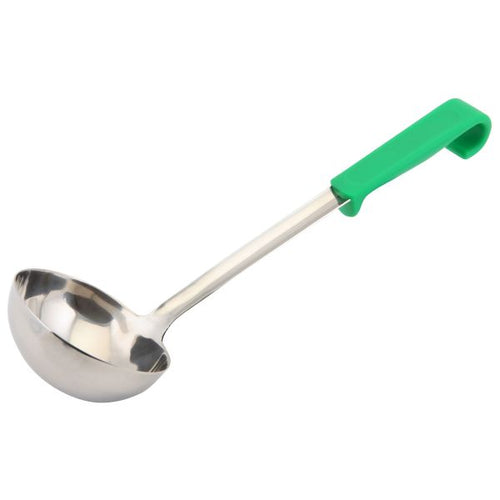 Genware Plastic Handle Soup Ladle Green