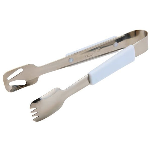 Genware Plastic Handle Buffet Tongs White