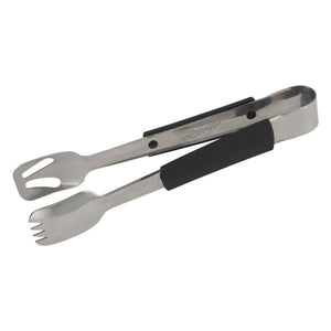 Genware Plastic Handle Buffet Tongs Black