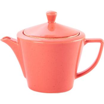 Coral Conic Tea Pot 50cl/18oz