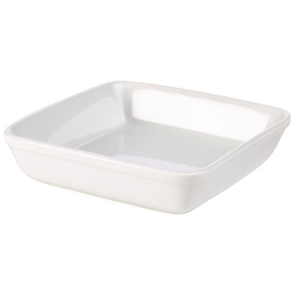 Royal Genware Square Roaster 25.4cm White