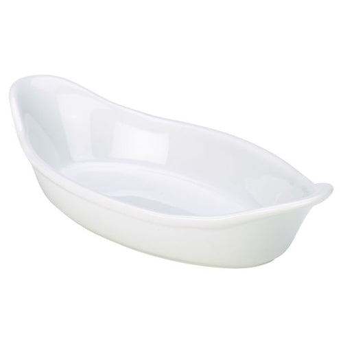 Royal Genware Oval Eared Dish 22cm White