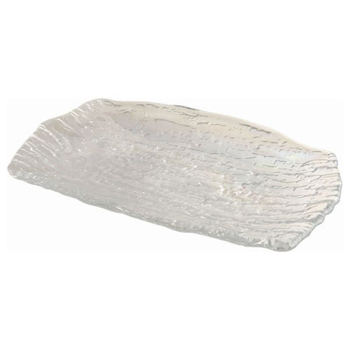 Glacier Rectangular Glass Plate 27 X 16cm