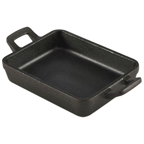 Mini Cast Iron Rectangular Dish 14x11x4.5cm