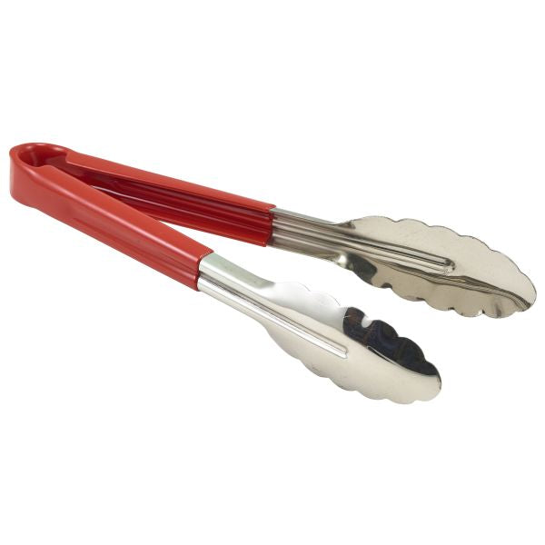 Genware Colour Coded St/St. Tong 31cm Red