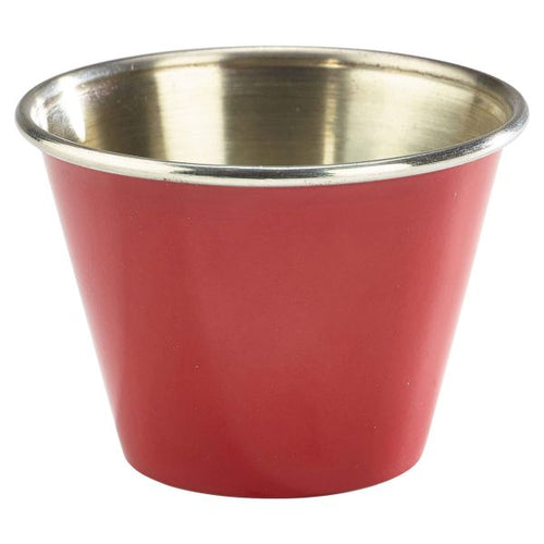 2.5oz Stainless Steel Ramekin Red