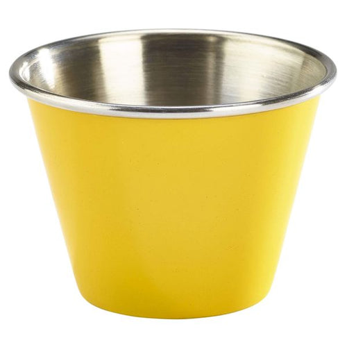 2.5oz Stainless Steel Ramekin Yellow