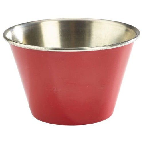 6oz Stainless Steel Ramekin Red