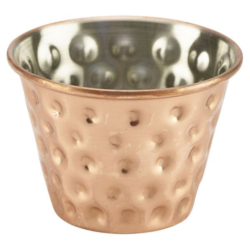 2.5oz Copper Plated Hammered Ramekin