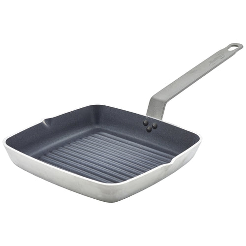 Non Stick Teflon Aluminium Square Ribbed Skillet 24cm