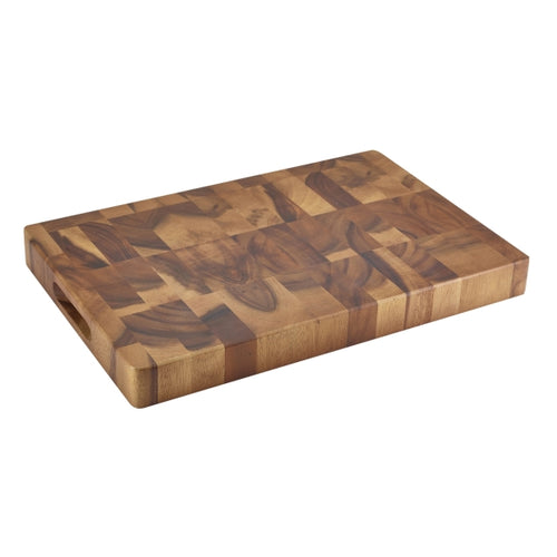 Acacia Wood End Grain Chopping Board 18 x 12 x 1.75