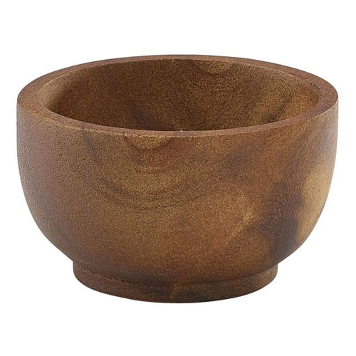 Acacia Wood Dip Pot 6cl/2oz