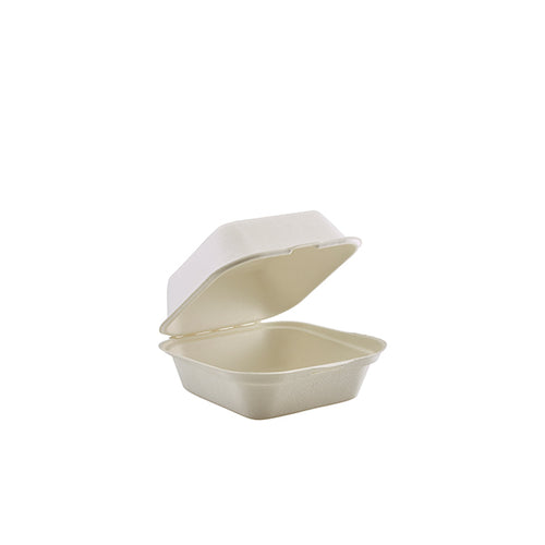 GenWare Compostable Bagasse Burger Box 15cm / 6